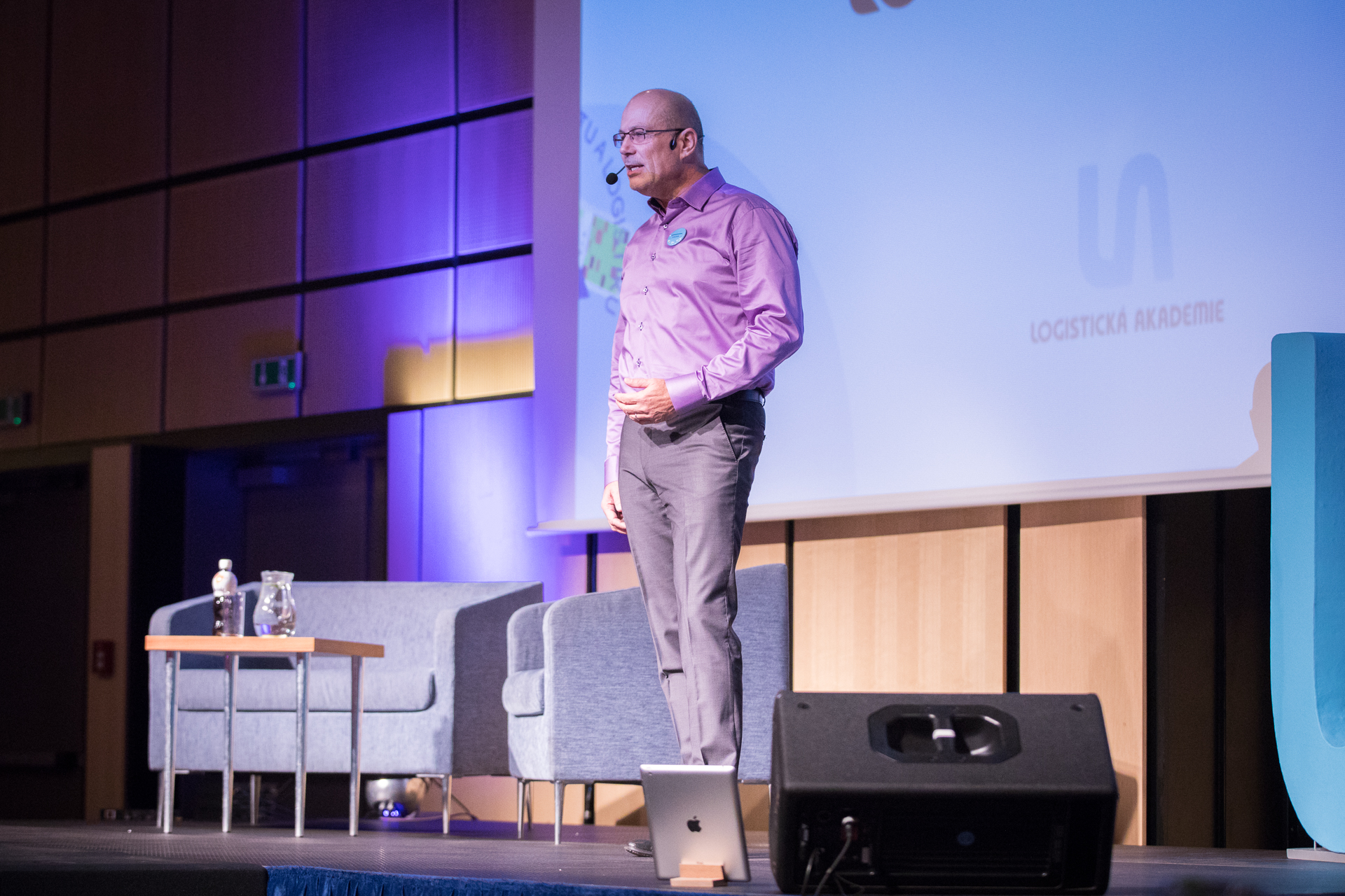 Jaroslav Bazala z Logistické akademie na Logistics Ride 2016